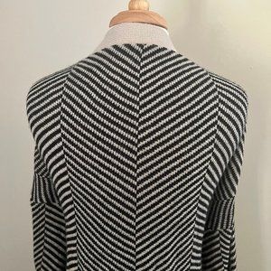 Tan and Black Striped Cardigan